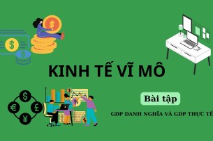 TOP 10 bài tập tính GDP DANH NGHĨA và GDP THỰC TẾ (có đáp án) | Kinh tế vĩ mô | Học viện Ngoại giao (2025)