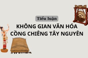 Tiểu luận về không gian văn hóa cồng chiêng Tây Nguyên | Trường Đại học Khoa học xã hội và Nhân văn (2025)