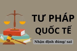 TOP 60 Câu hỏi nhận định đúng/ sai môn Tư pháp quốc tế hay, chi tiết nhất (2025)