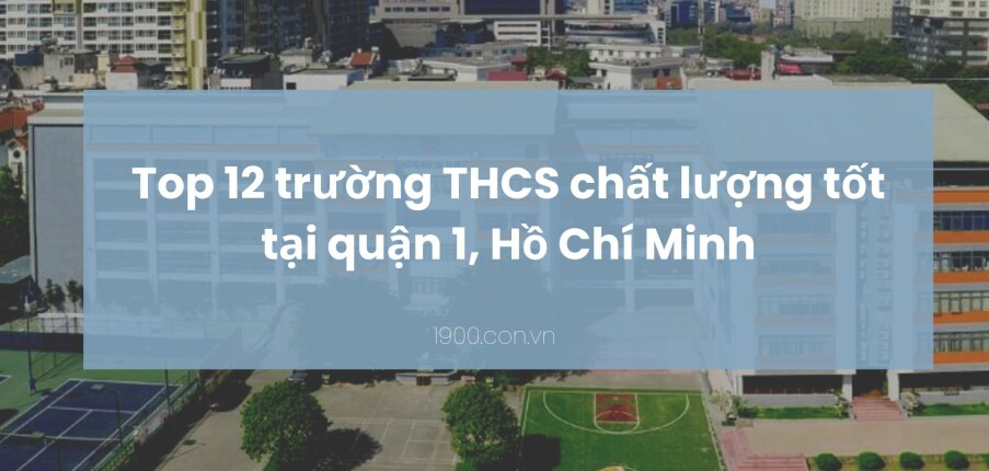 Top 12 trường THCS chất lượng tốt tại quận 1, Hồ Chí Minh