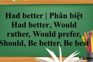 Had better là gì? | Cấu trúc - Cách dùng - Phân biệt cấu trúc Had better với Would rather,  Would prefer, Should, Be better, Be best - Bài tập vận dụng (2025)