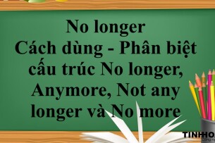 No longer là gì? | Cách dùng - Phân biệt cấu trúc No longer, Anymore, Not any longer và No more - Bài tập vận dụng (2025)