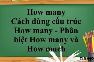 How many dùng để làm gì? |Cách dùng cấu trúc How many - Phân biệt How many và How much - Bài tập vận dụng (2025)