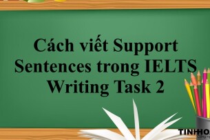 Cách viết Support Sentences trong IELTS Writing Task 2 (2025)