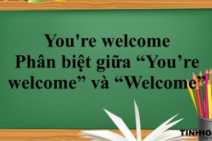 You're welcome là gì? | Cách dùng, Phân biệt giữa “You’re welcome” và “Welcome” | Bài tập vận dụng