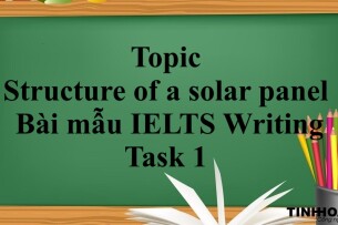 Topic: structure of a solar panel | Bài mẫu IELTS Writing Task 1