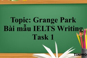 Topic: Grange Park | Bài mẫu IELTS Writing task 1