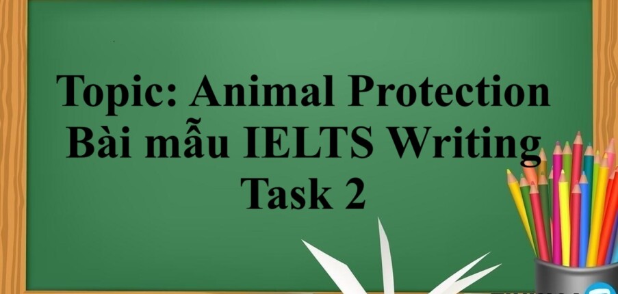 Topic: Animal Protection | Bài mẫu IELTS Writing Task 2