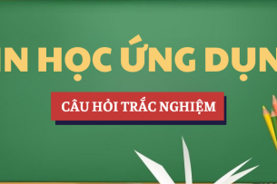 Bài tập trắc nghiệm Tin học ứng dụng | Câu hỏi ôn tập trắc nghiệm | Trường Đại học Kinh tế, Đại học Đà Nẵng