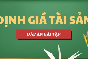 Đáp án bài tập môn Định giá tài sản | AOF - Học viện Tài chính