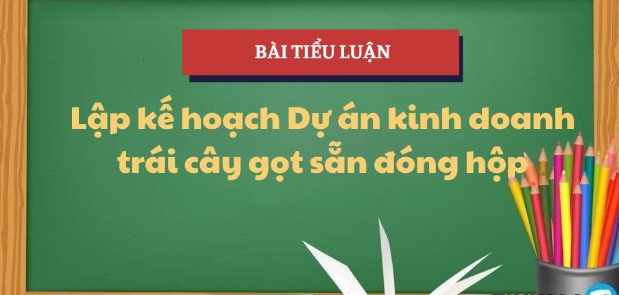 Lập kế hoạch Dự án kinh doanh trái cây gọt sẵn đóng hộp | Tiểu luận Khởi sự kinh doanh | TLU - Trường Đại học Thăng Long