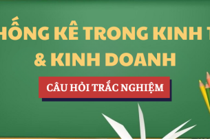 Bài tập trắc nghiệm Thống kê trong kinh tế và kinh doanh | Câu hỏi ôn tập trắc nghiệm | NEU - Trường Đại học Kinh tế Quốc dân