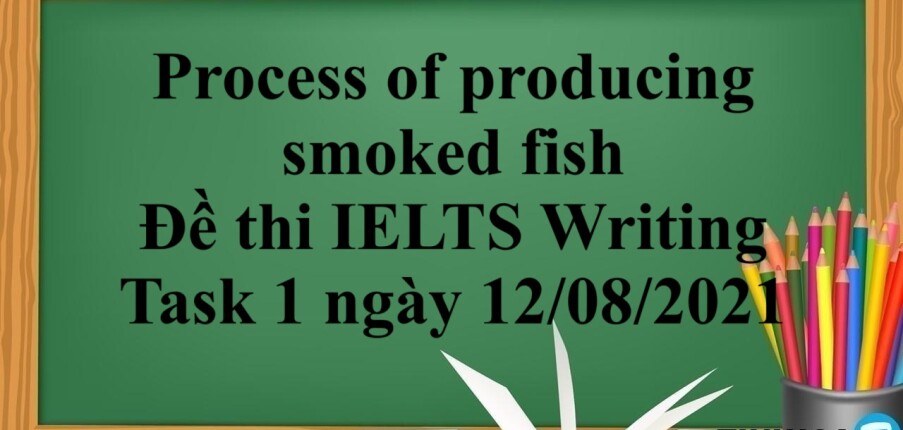 Process of producing smoked fish | Đề thi IELTS Writing Task 1 ngày 12/08/2021