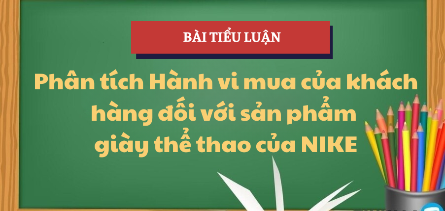 Phân tích Hành vi mua của khách hàng đối với sản phẩm giày thể thao của NIKE | Tiểu luận Hành vi khách hàng | Trường Đại Học Thủ Dầu Một