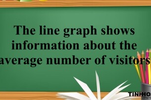 The line graph shows information about the average number of visitors entering a museum in summer and winter in 2003 | Bài mẫu IELTS Writing Task 1