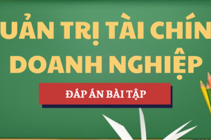 Đáp án bài tập Quản trị Tài chính doanh nghiệp | UTC - Trường Đại học Giao thông Vận tải