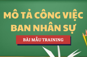 Bài mẫu training câu lạc bộ Mô tả công việc Ban nhân sự và định hướng training | Trường Đại học Kinh tế, Đại học Đà Nẵng