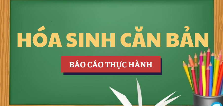 Báo cáo thực hành Học phần Hóa sinh căn bản | Trường Đại học Kinh tế và Quản trị kinh doanh - Đại học Thái Nguyên