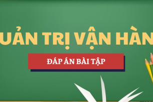 Đáp án bài tập Dự báo | Học phần Quản trị vận hành | HUB - Trường Đại học Ngân hàng Thành phố Hồ Chí Minh