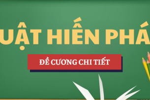 Đề cương bài giảng chi tiết học phần Luật hiến pháp | Trường Đại học Luật Thành phố Hồ Chí Minh