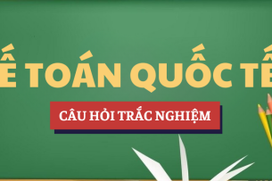 Bài tập trắc nghiệm Kế toán quốc tế 1 | Câu hỏi ôn tập trắc nghiệm | UEH - Trường Đại học Kinh tế Thành phố Hồ Chí Minh (2025)