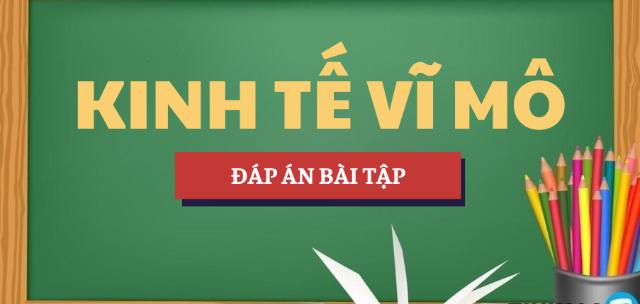 Đáp án bài tập Kinh tế vĩ mô | UEH - Trường Đại học Kinh tế Thành phố Hồ Chí Minh (2025)