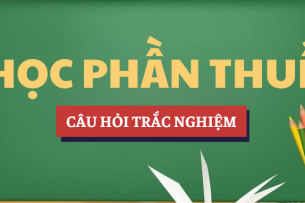 Bài tập trắc nghiệm học phần Thuế | Câu hỏi ôn tập trắc nghiệm | NTTU - Trường Đại học Nguyễn Tất Thành (2025)