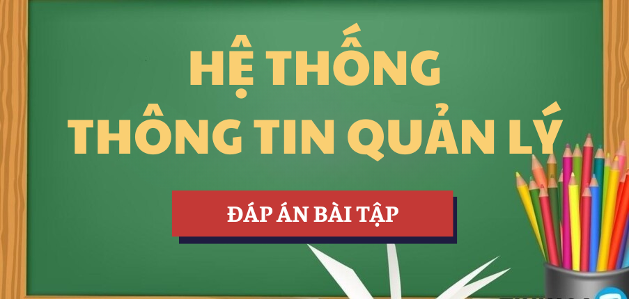 Đáp án bài tập Học phần Hệ thống thông tin quản lý | DUE - Trường Đại học Kinh tế, Đại học Đà Nẵng (2025)