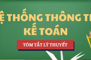Tóm tắt lý thuyết Học phần Hệ thống thông tin kế toán | AOF - Học viện Tài chính (2025)